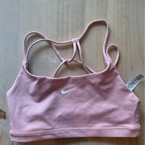 Baby pink Nike sports bra